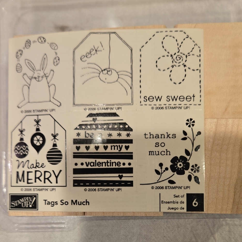 Stampin' Up! Tags So Much Rubber Stamp Set NEW